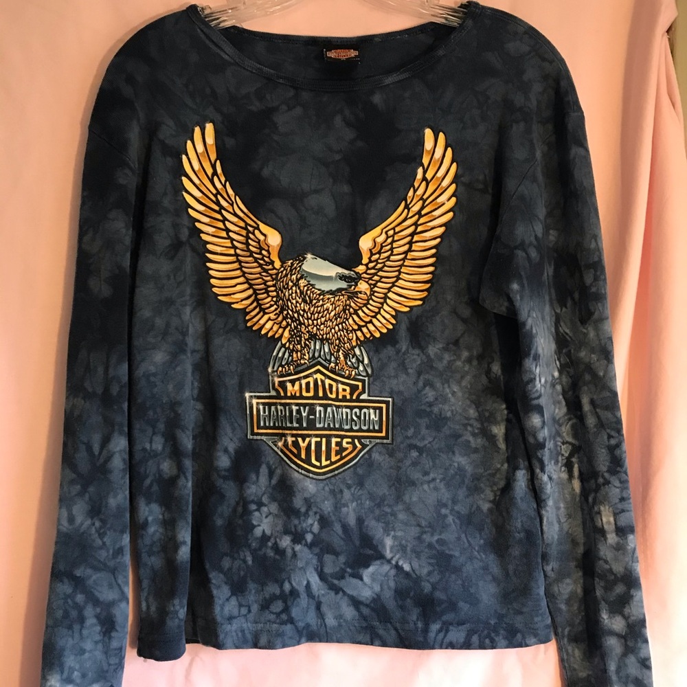 Harley Davidson blue top